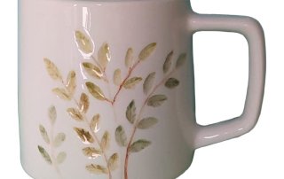 ماگ استوانه بلند برگ فرو رفته