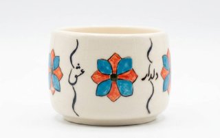 ماگ استوانه کوتاه بدون دسته طرحدار
